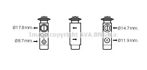 Imagine Supapa expansiune, clima AVA QUALITY COOLING CN1219