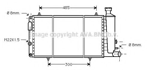 Imagine Radiator, racire motor AVA QUALITY COOLING CN2033