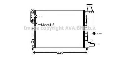 Imagine Radiator, racire motor AVA QUALITY COOLING CN2046