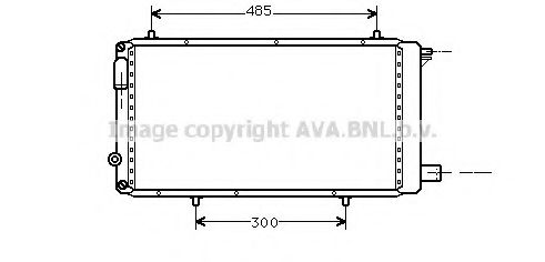 Imagine Radiator, racire motor AVA QUALITY COOLING CN2073