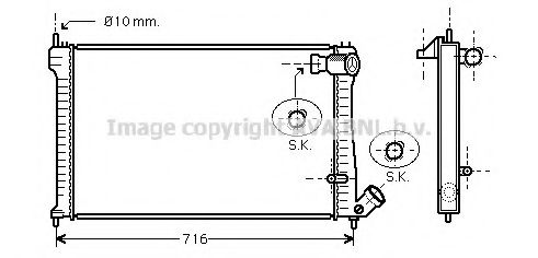 Imagine Radiator, racire motor AVA QUALITY COOLING CN2102