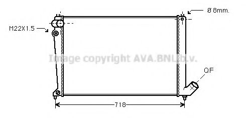 Imagine Radiator, racire motor AVA QUALITY COOLING CN2106