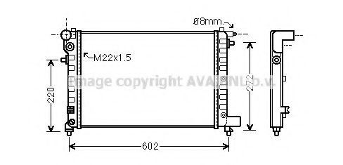 Imagine Radiator, racire motor AVA QUALITY COOLING CN2120