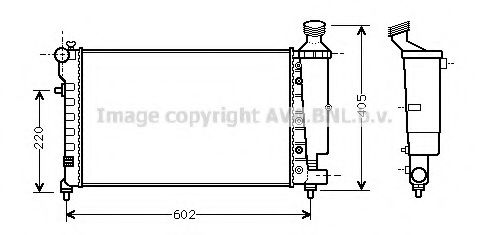 Imagine Radiator, racire motor AVA QUALITY COOLING CN2196