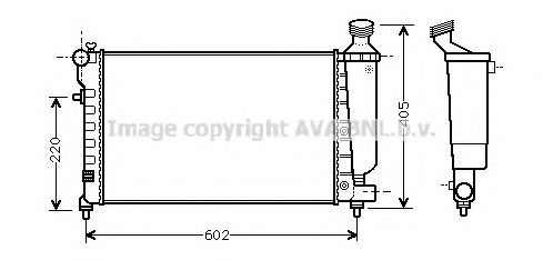 Imagine Radiator, racire motor AVA QUALITY COOLING CN2197