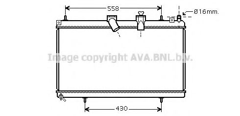 Imagine Radiator, racire motor AVA QUALITY COOLING CN2229