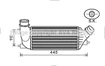 Imagine Intercooler, compresor AVA QUALITY COOLING CN4270