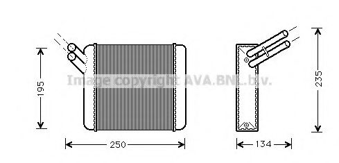 Imagine Schimbator caldura, incalzire habitaclu AVA QUALITY COOLING CN6026