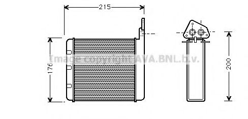 Imagine Schimbator caldura, incalzire habitaclu AVA QUALITY COOLING CN6052