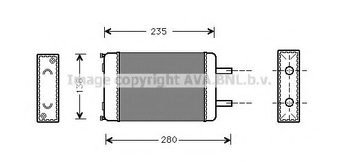 Imagine Schimbator caldura, incalzire habitaclu AVA QUALITY COOLING CN6053