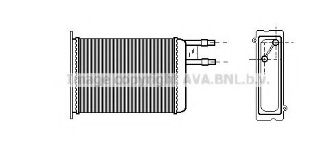 Imagine Schimbator caldura, incalzire habitaclu AVA QUALITY COOLING CN6128