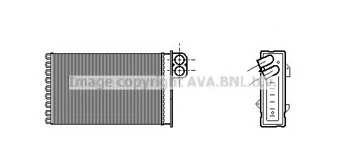 Imagine Schimbator caldura, incalzire habitaclu AVA QUALITY COOLING CN6191