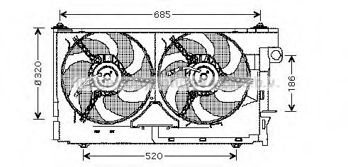 Imagine Ventilator, radiator AVA QUALITY COOLING CN7518