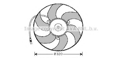 Imagine Ventilator, radiator AVA QUALITY COOLING CN7519