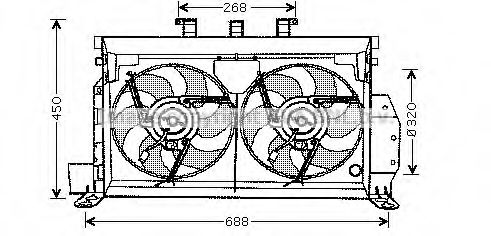 Imagine Ventilator, radiator AVA QUALITY COOLING CN7521