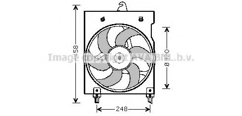 Imagine Ventilator, radiator AVA QUALITY COOLING CN7524