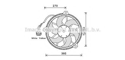 Imagine Ventilator, radiator AVA QUALITY COOLING CN7536