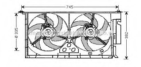 Imagine Ventilator, radiator AVA QUALITY COOLING CN7543