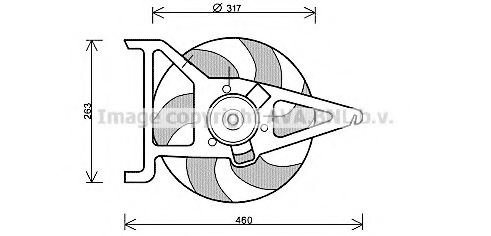 Imagine Ventilator, radiator AVA QUALITY COOLING CN7544