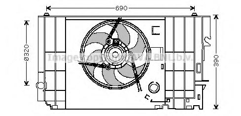 Imagine Ventilator, radiator AVA QUALITY COOLING CN7546