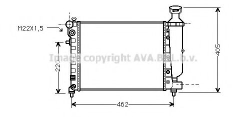 Imagine Radiator, racire motor AVA QUALITY COOLING CNA2115