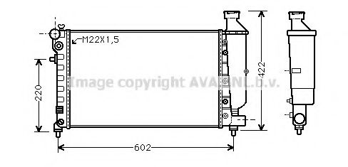 Imagine Radiator, racire motor AVA QUALITY COOLING CNA2116