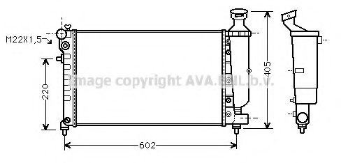 Imagine Radiator, racire motor AVA QUALITY COOLING CNA2118