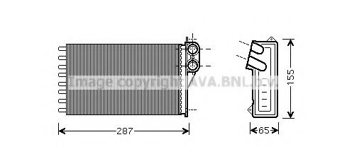 Imagine Schimbator caldura, incalzire habitaclu AVA QUALITY COOLING CNA6232