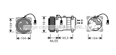 Imagine Compresor, climatizare AVA QUALITY COOLING CNK019