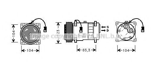 Imagine Compresor, climatizare AVA QUALITY COOLING CNK177