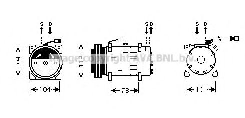 Imagine Compresor, climatizare AVA QUALITY COOLING CNK180