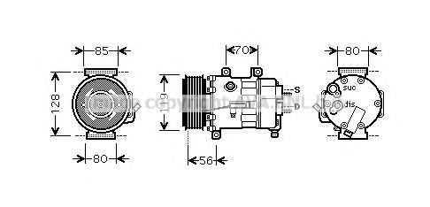 Imagine Compresor, climatizare AVA QUALITY COOLING CNK250