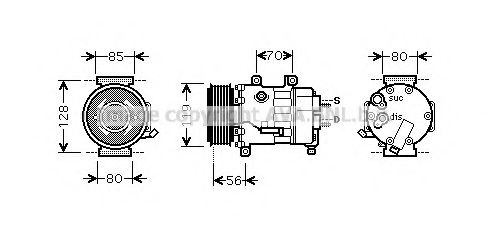 Imagine Compresor, climatizare AVA QUALITY COOLING CNK256