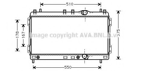 Imagine Radiator, racire motor AVA QUALITY COOLING CR2055