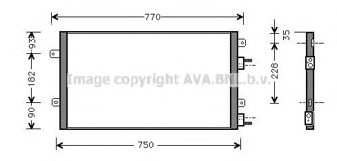 Imagine Condensator, climatizare AVA QUALITY COOLING CR5051