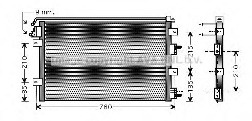 Imagine Condensator, climatizare AVA QUALITY COOLING CR5078