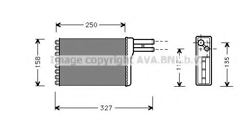 Imagine Schimbator caldura, incalzire habitaclu AVA QUALITY COOLING CR6048