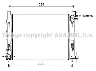 Imagine Radiator, racire motor AVA QUALITY COOLING DA2008