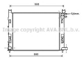 Imagine Radiator, racire motor AVA QUALITY COOLING DAA2007