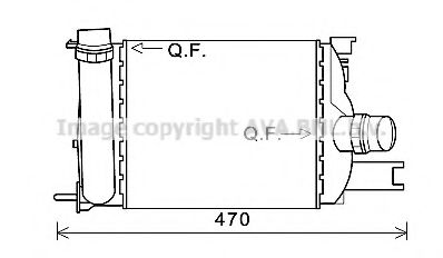 Imagine Intercooler, compresor AVA QUALITY COOLING DAA4013