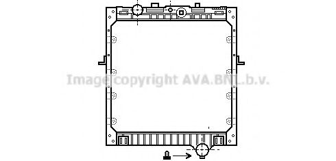 Imagine Radiator, racire motor AVA QUALITY COOLING DF2011