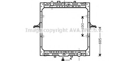 Imagine Radiator, racire motor AVA QUALITY COOLING DF2029