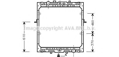 Imagine Radiator, racire motor AVA QUALITY COOLING DFA2012