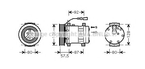 Imagine Compresor, climatizare AVA QUALITY COOLING DFK033