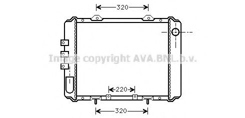 Imagine Radiator, racire motor AVA QUALITY COOLING DN2055