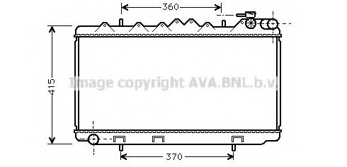 Imagine Radiator, racire motor AVA QUALITY COOLING DN2092