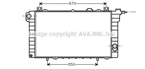 Imagine Radiator, racire motor AVA QUALITY COOLING DN2110