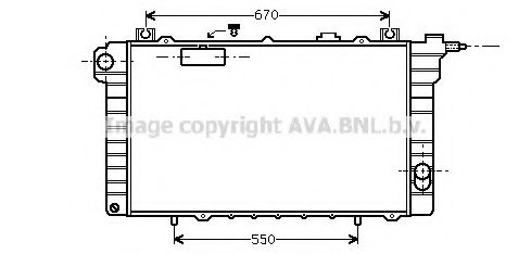 Imagine Radiator, racire motor AVA QUALITY COOLING DN2111