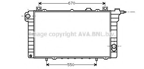 Imagine Radiator, racire motor AVA QUALITY COOLING DN2112