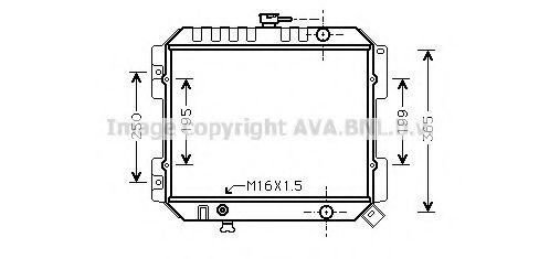 Imagine Radiator, racire motor AVA QUALITY COOLING DN2141